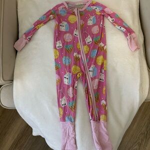 Milk and cookies little sleepies one piece